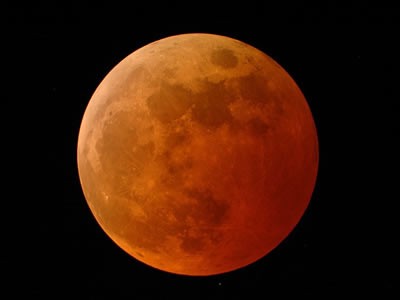 Lunar eclipses are special events that only occur when certain conditions are met. First of all, the Moon must be in <a href="/the_universe/uts/moon3.html&edu=high">full phase</a>. Secondly, the <a href="/sun/sun.html&edu=high">Sun</a>, <a href="/earth/earth.html&edu=high">Earth</a> and <a href="/earth/moons_and_rings.html&edu=high">Moon</a> must be in a perfectly straight line. If both of these are met, then the Earth's shadow can block the Sun's light from hitting the Moon.  The reddish glow of the Moon is caused by light from the Earth's limb scattering toward the Moon, which is reflected back to us from the Moon's surface.<p><small><em>Image credit - Doug Murray, Palm Beach Gardens, Florida</em></small></p>